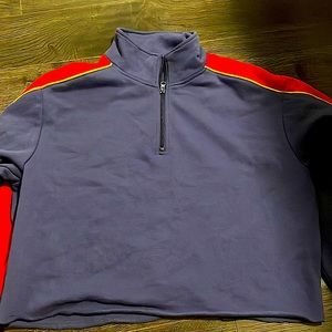 L. A. HEARTS RETRO CROPPED SOFT VINTAGE SWEATER